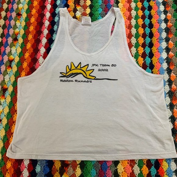 Vintage 2002 Y2K Sunshine Reston Runners Soffe Stringer Tank Top Dri-Rel… - Picture 6 of 14